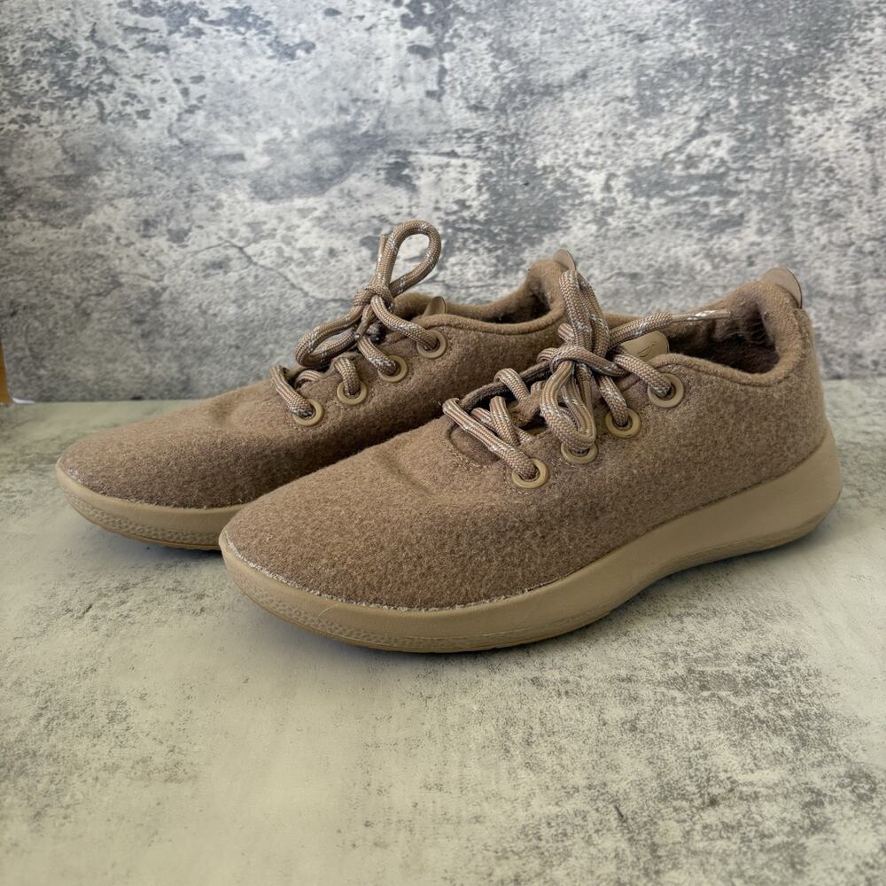 Allbirds Wool Runner Mizzle Casual Sneakers Brown Womens Size 8 Tan Shoes